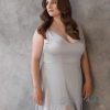 Photo Plus size gray maxi inner dress