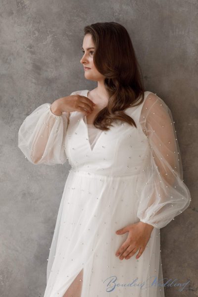 Photo Plus size wedding dress Iowa