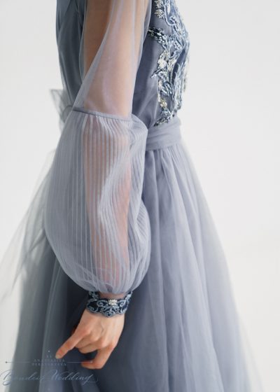 Photo Grey Wedding Dress Artemis