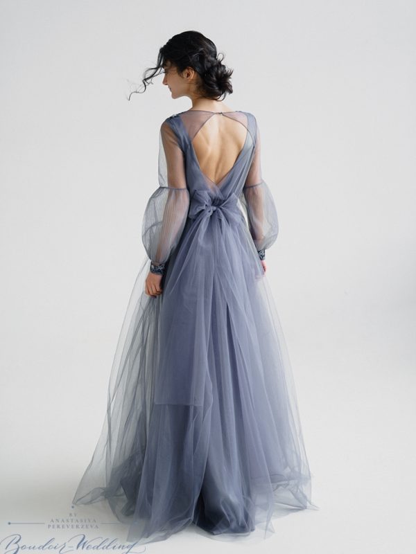 Photo Grey Wedding Dress Artemis