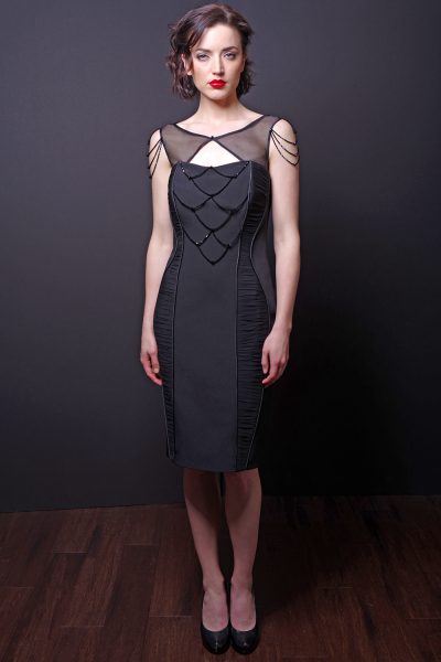 Photo Elegant Silk Cocktail Dress