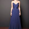 Photo Flowing Fit-And-Flare Chiffon Gown
