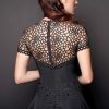 Photo Glamorous Illusion Lace Silk-Faille Dress