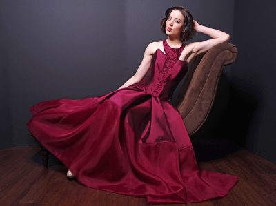 Photo Gorgeous Strapless Silk/Wool Mermaid Dress