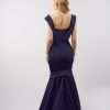 Photo Off the Shoulder Silk Faille Mermaid Gown