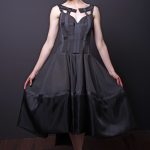 Photo Silk-Faille Fit and Flare Dress