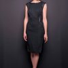 Photo Silk-Pique Elegant Short Strapless Dress