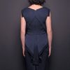 Photo Silk-Pique Short Sleeveless Dress