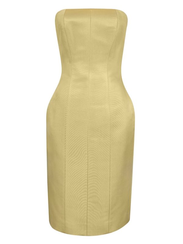 Photo Strapless Fitted Cocktail Dress