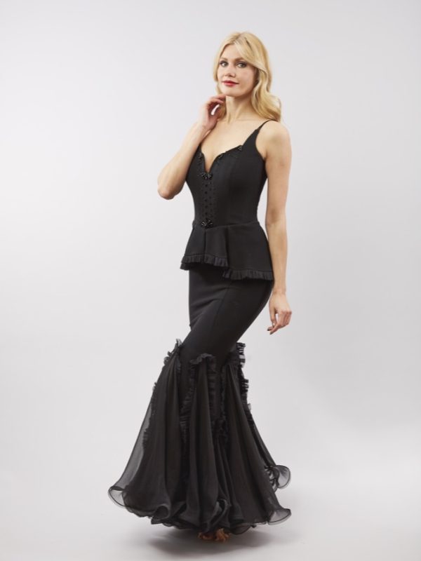 Photo Sweetheart Crepe Evening Gown
