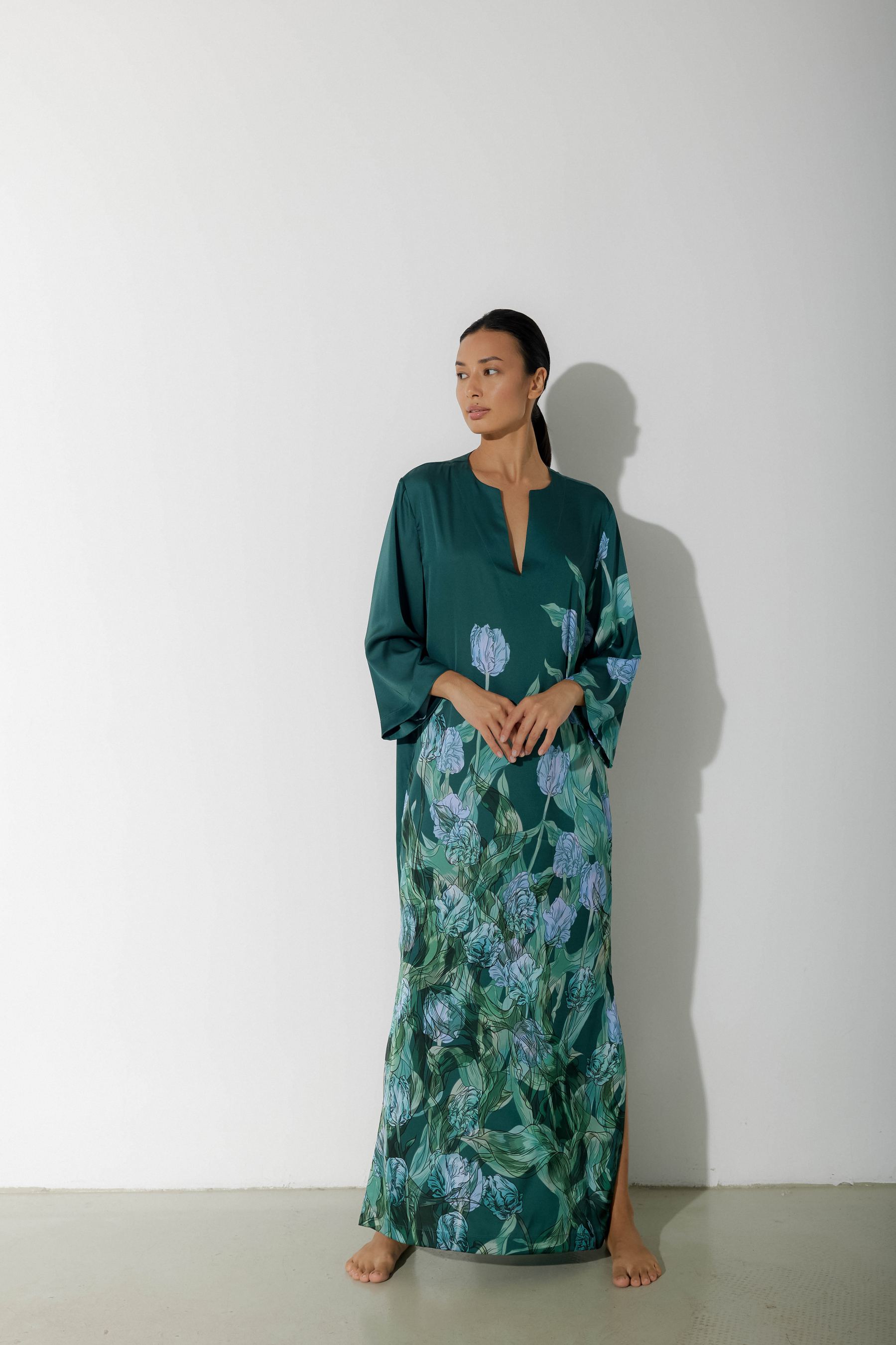 sachin and babi light blue dress Womens Short Sleeve Maxi Dresses Empire Waist Long Dress Pink L main image 1