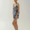 Photo Sophisticated Dark Gray Satin Top and Shorts Set