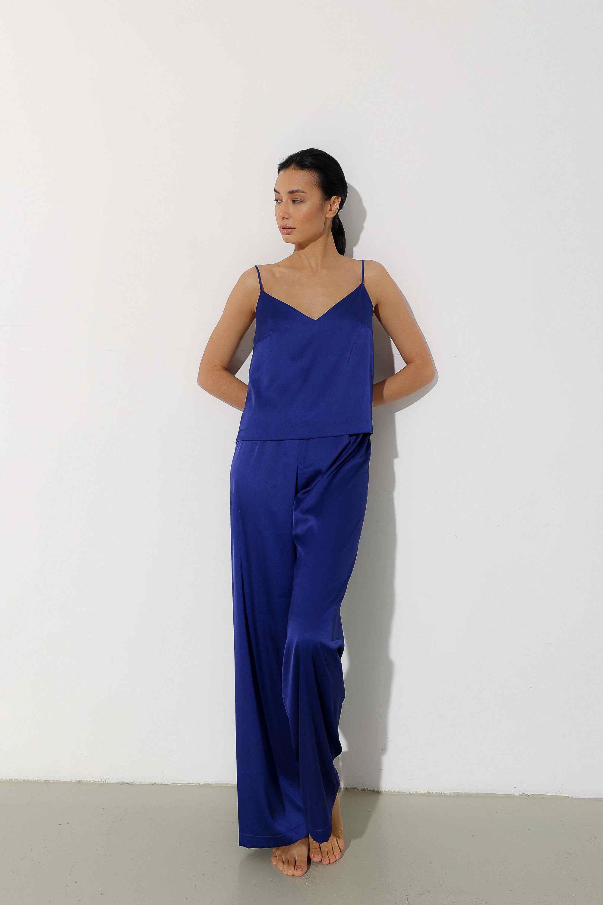 Blue Smoke Silk Satin Splendour main image 1